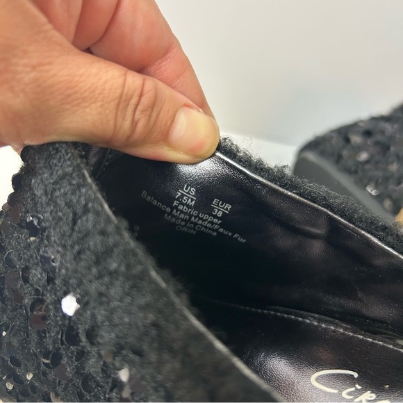 Circus by Sam Edelman Circus NY Orin Sequin mules in black size: 7.5 - Picture 8 of 10